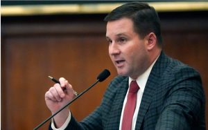 Ways and Means Committee Chairman Trey Lamar, R-Senatobia, (AP Photo/Rogelio V. Solis - Copyright 2023 The Associated Press.