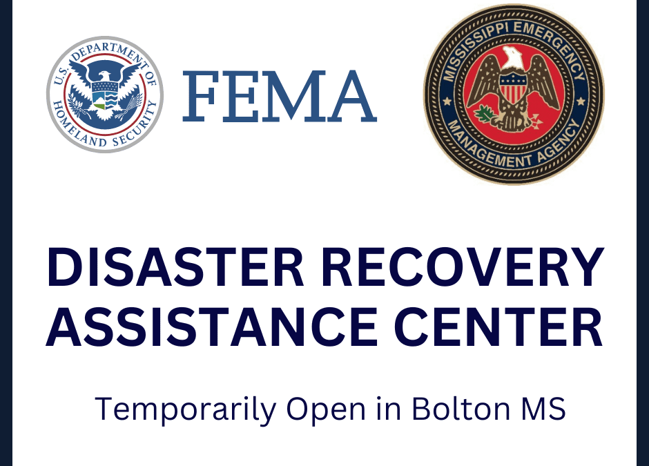 Hinds County Disaster Recovery Center Moves to a New Location