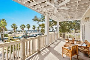 Hotel Pass Christian's private balconies offer birds-eye views of the beach and accompanying sunrises and sunsets. (Photo courtesy of Hotel Pass Christian)