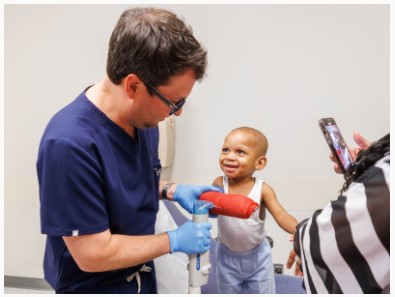 UMMC Jabaley-Songcharoen Hand Center gives child a thumb