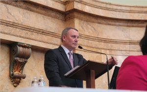 Speaker of the Mississippi House of Representatives Jason White speaks during a session held on Jan. 3, 2024. (Photo: Jeremy Pittari/Magnolia Tribune)