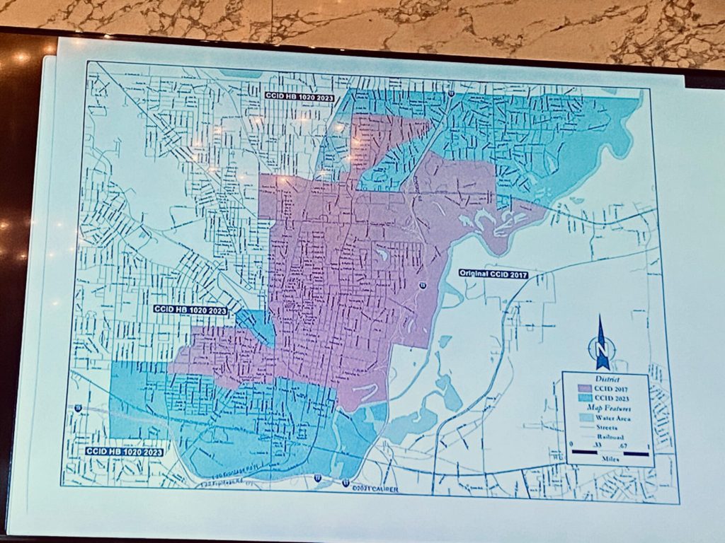 New proposed boundaries of the CCID in Jackson according to HB 1020