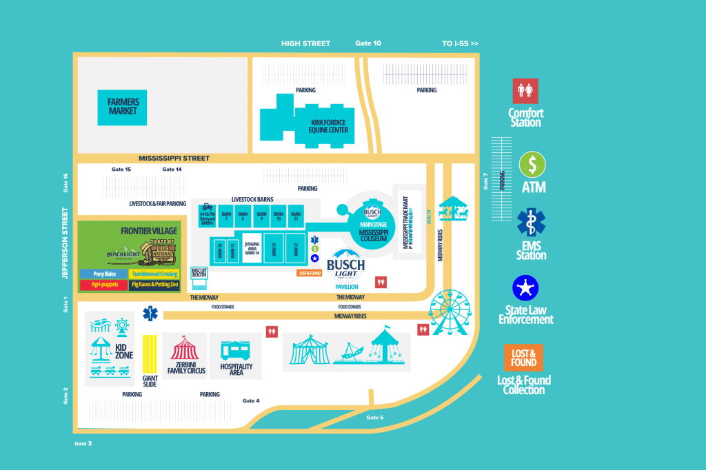 2024 MS State Fair Map