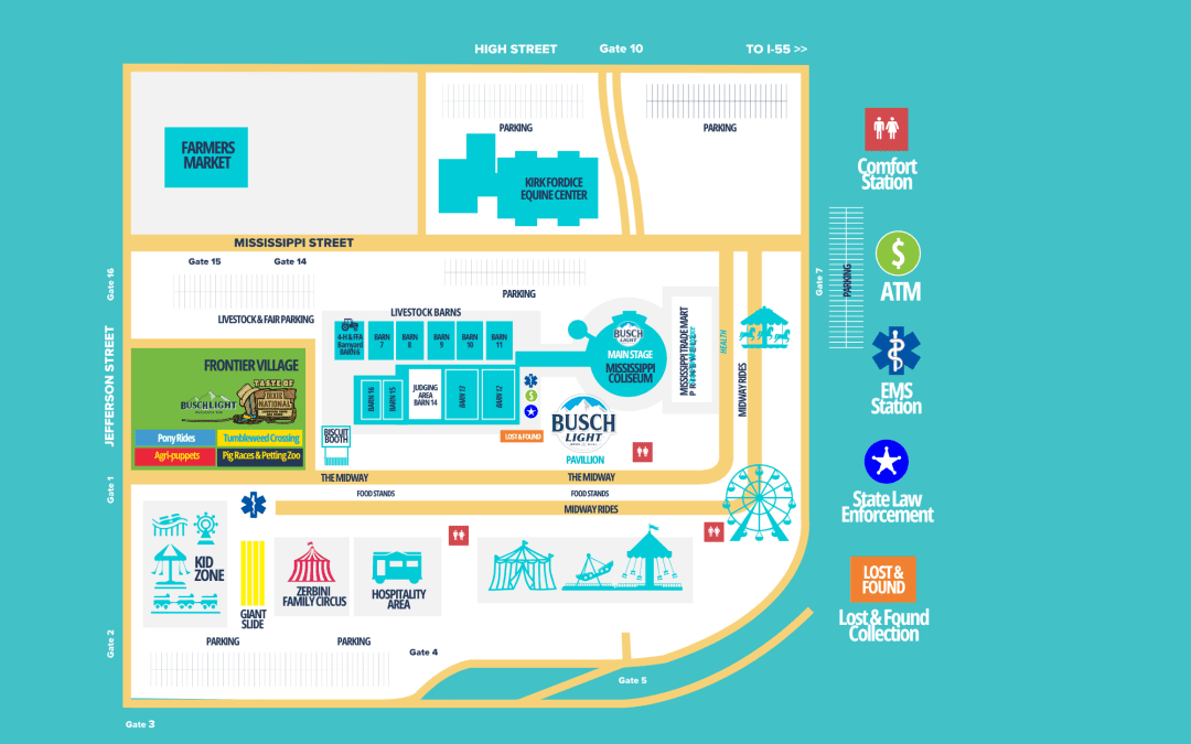 2024 MS State Fair Map