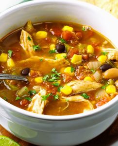 No Chopping Needed Chicken Taco Soup is the perfect dish to end Souptember.