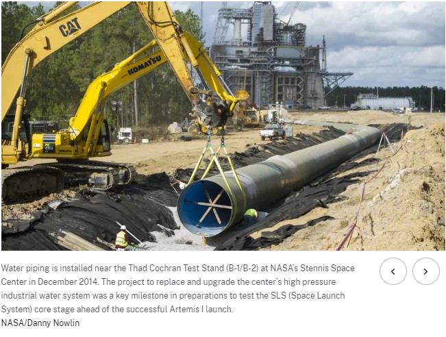 NASA Stennis Completes Key Test Complex Water System Upgrade