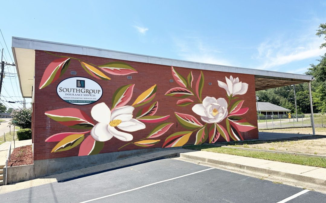 Main Street Clinton selects artist Lucía Duque to create a botanical mural