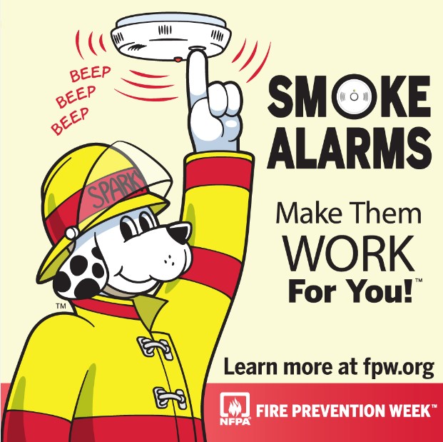 As Fire Prevention Week begins, State Fire Marshal Chaney urges residents to make sure their smoke alarms are working