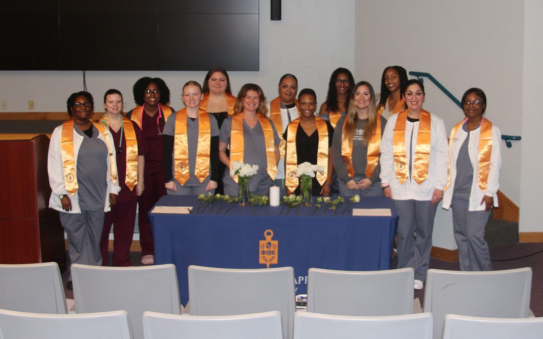Hinds CC Nursing Allied Health PTK member inducted