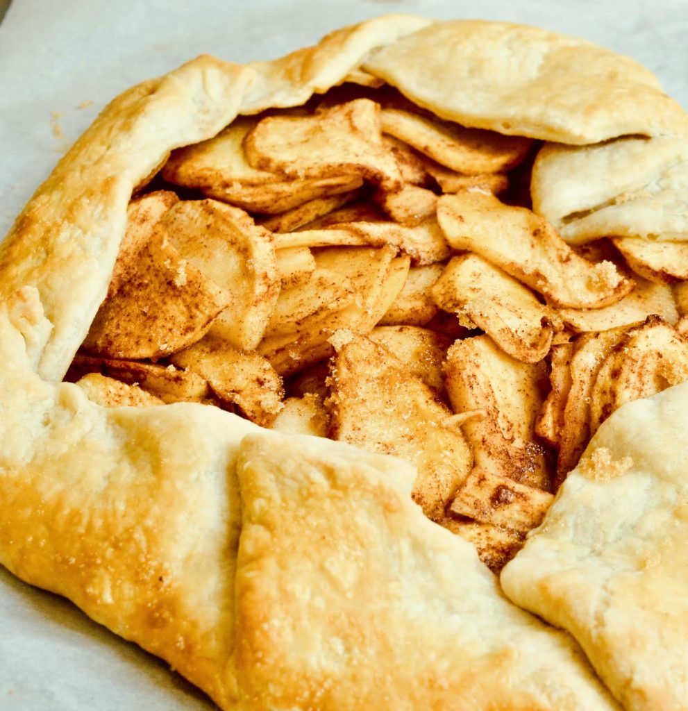 Rustic apple galette is the perfect fall dessert. 