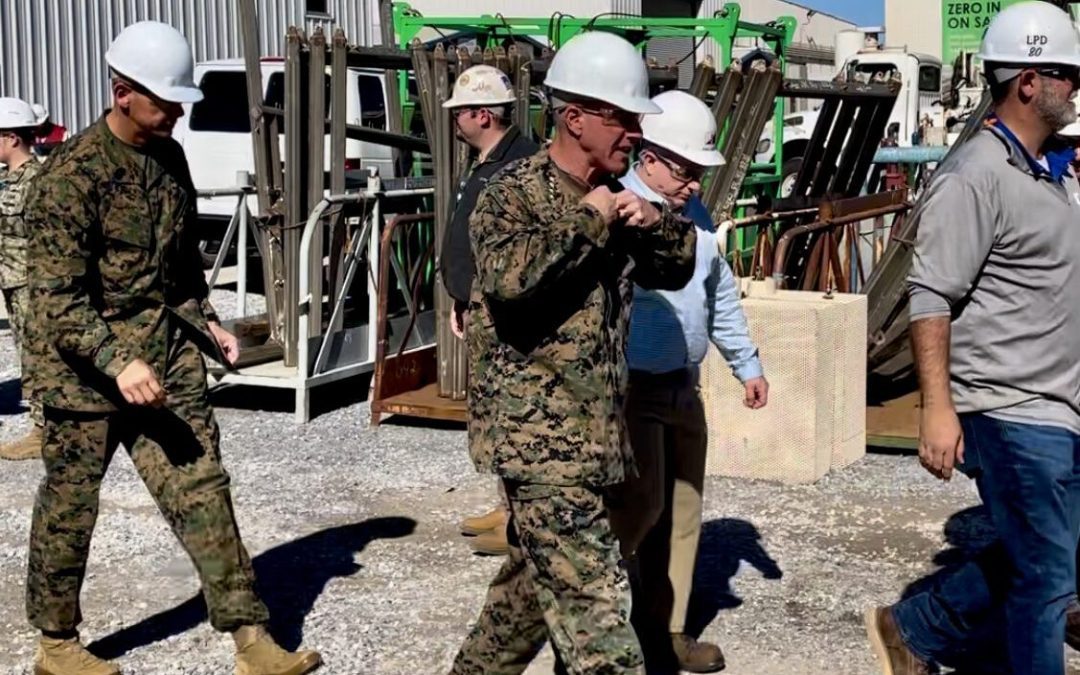 Commandant of Marine Corps touts multi-ship buy in visit to Pascagoula’s Ingalls Shipbuilding