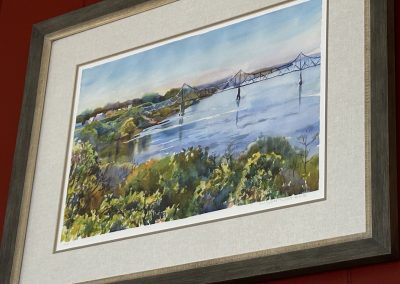 Closeup of Giclee Print at Mayors Office