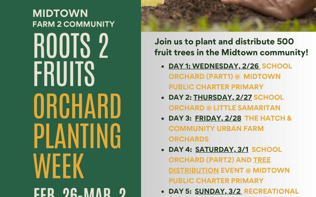 Groundbreaking effort to plant five orchards and distribute hundreds of trees to create fruitful communities in Jackson, Mississippi
