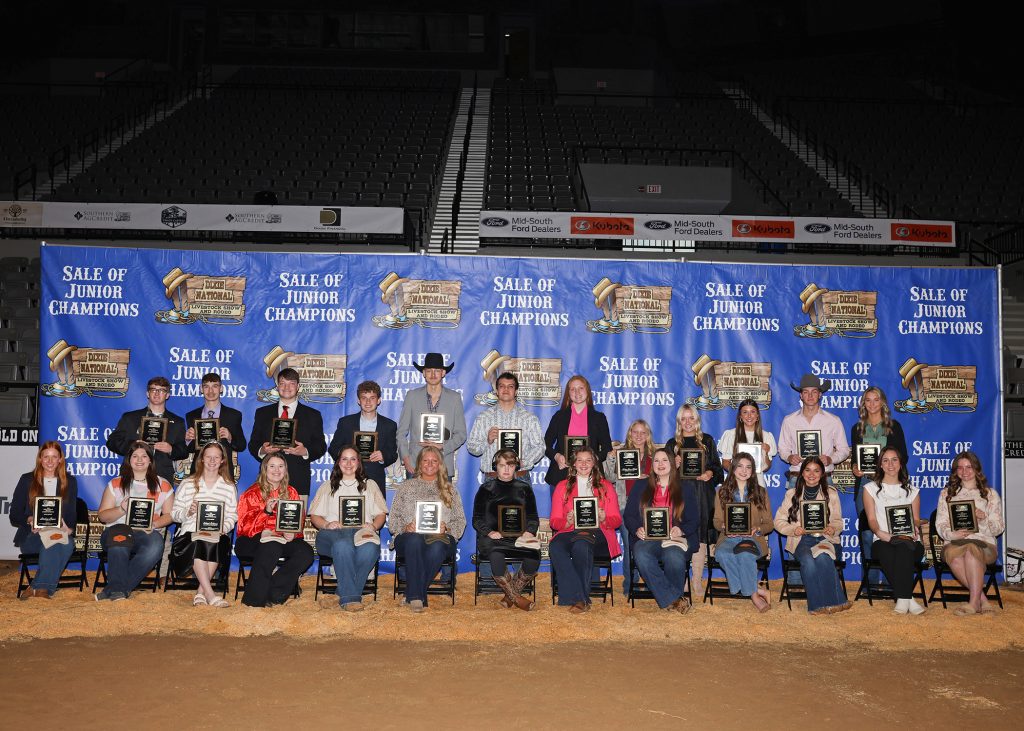 2025 Scholarship Recipients L-R: Front row, Lindsey Hogue, Yazoo 4-H; Scarlett Kirkland, Jasper 4-H; Kaleigh Robinson, Lincoln 4-H/Enterprise FFA; Stormy Thompson, Calhoun 4-H; Keeley Horton, Jasper 4-H; Alana Whitehead, Nanih Waiya FFA; Emmy Tolar, Marion 4-H; Mattie Gibson, Stone 4-H; Riley Lewis, Stone 4-H/FFA; Gracyn Foster, Jasper 4-H/West Jones FFA; Mille O'Neal, Leflore 4-H; Reagan Lord, Hinds 4-H; and Madilyn Ard, Lincoln 4-H. Back row, Lee Taylor, Prentiss 4-H/New Site FFA; Copelen Ratliff, Stone 4-H/FFA; Ethan McCreary, Lee 4-H/New Site FFA; Samuel McDaniel, Lincoln 4-H; Hayes Thornton, Smith 4-H/Mize FFA; James Farr, Hinds 4-H; Lauren Bryant, Tippah 4-H/Walnut FFA; Haley Grace Welch, Simpson 4-H/Simpson Vo-Tech; Raylee Jones, Mantachie FFA; Laney Carter, Humphreys 4-H; Tripp McGee, Jones 4-H; and Emma Grace Massey, Forrest 4-H.