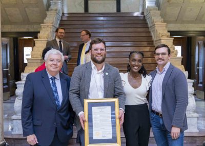 Pictured L to R: Walt Grayson, David Lewis, Rebekah Pleseant, and Julian Rankin