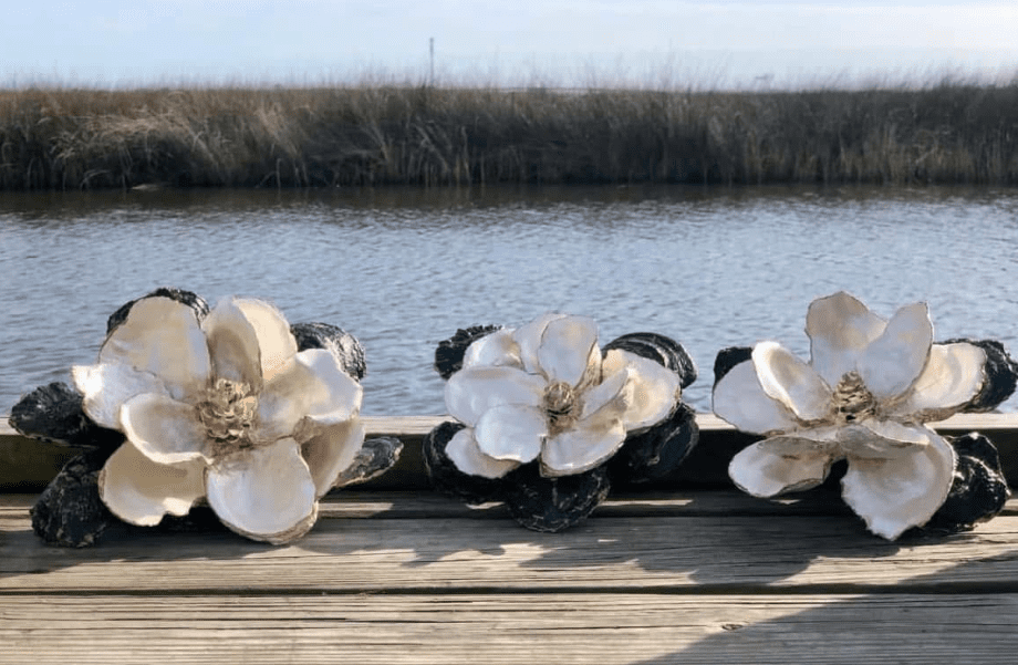 Mississippi Arts: Chelsey George, transforming oyster shells into stunning magnolias