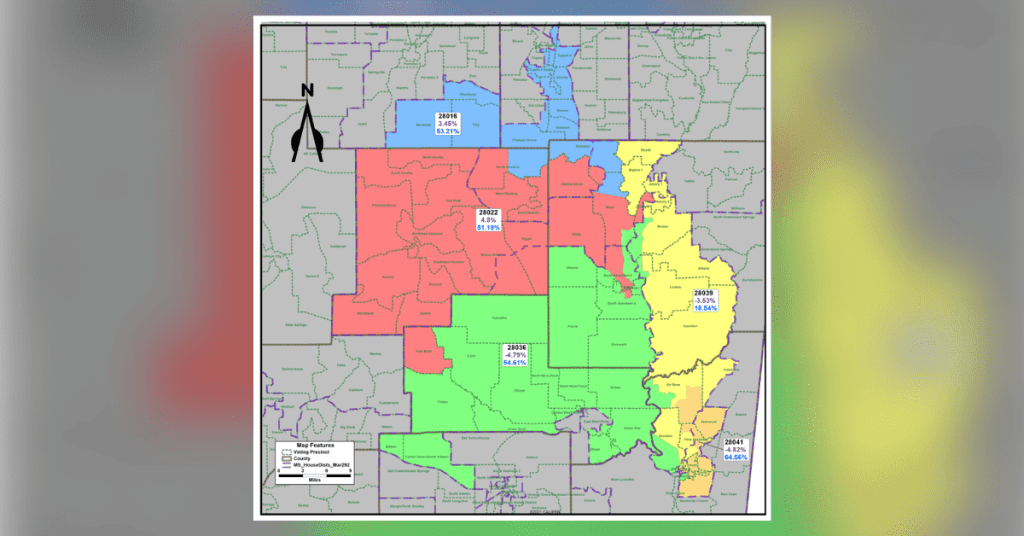 2025 proposed legislative redistricting plan for House District 22 and surrounding areas