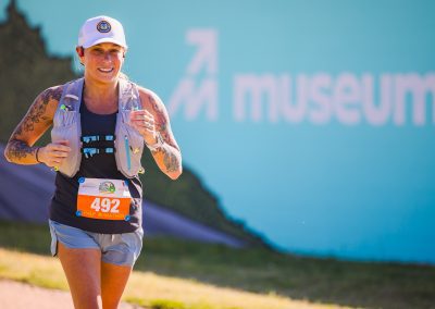 Leslie McLellan of Pickens runs the half marathon route.