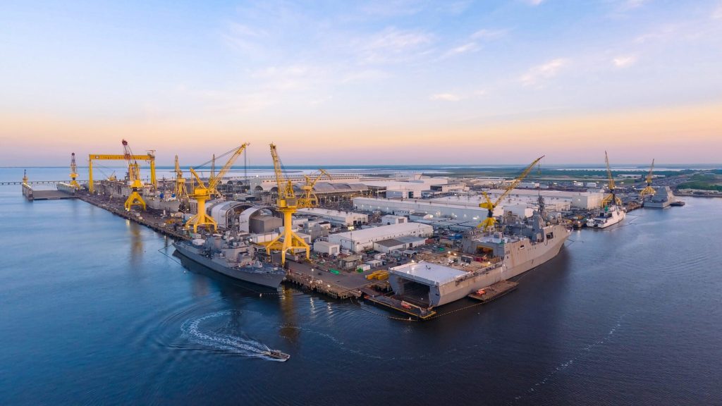 Ingalls Shipbuilding in Pascagoula, Mississippi (Photo from HII)