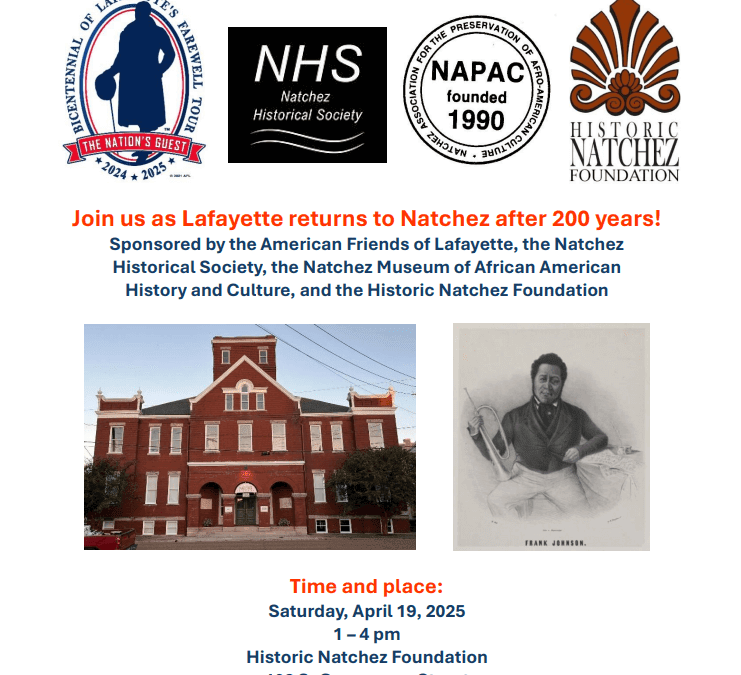 Natchez continues celebration of Lafayette’s 1825 visit