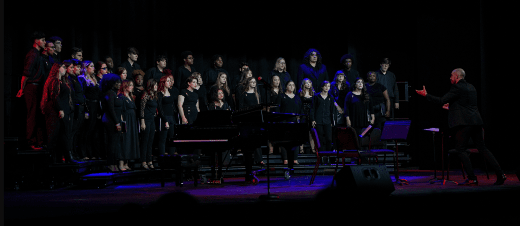 Northwest Choirs performed in Fall of 2024 directed by Dr. Alex Belohlavek. Photo by Sarah Smith