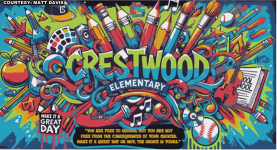 Crestwood Elementary Unveils Student-Inspired Mural with Powerful Message