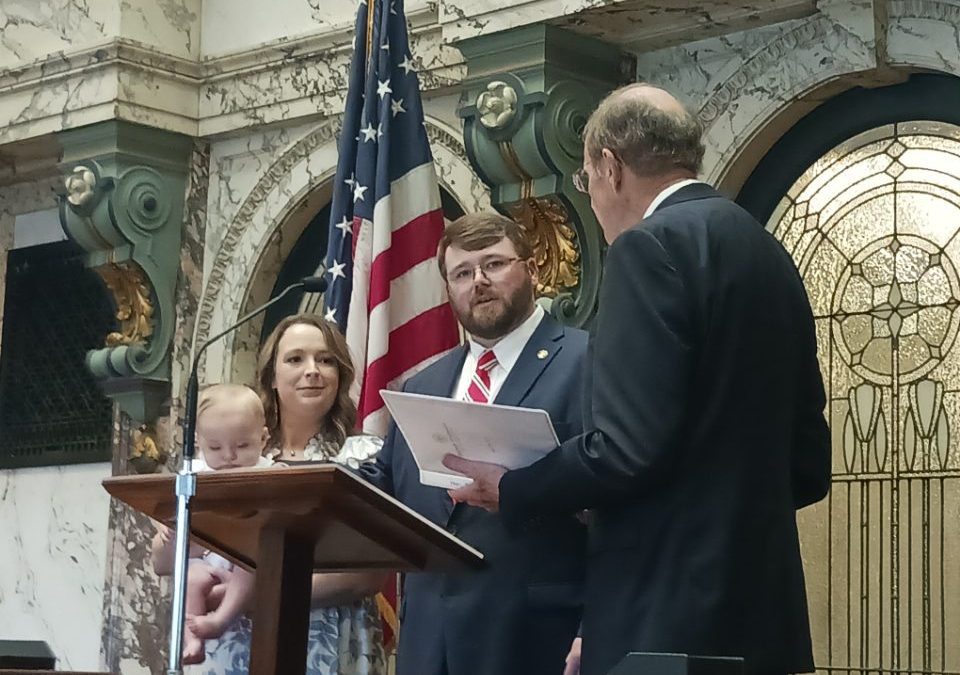 Taylor sworn in as new Senator for District 18