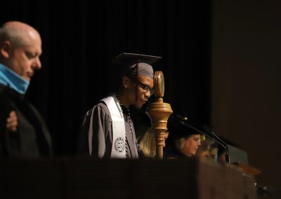 Jaden McKinnis, 19, of Magee said the invocation and benediction at the May 14 Hinds Community College graduation ceremony.