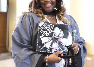 Corshonte Moore of Flora received an Associate Degree in Nursing from Hinds Community College on May 14.