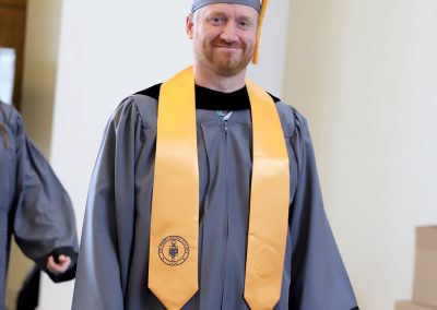 Patrick Cullum of Jackson received a degree in Respiratory Care Therapy from Hinds Community College on May 14. At age 37, he was tired of the years of working in the restaurant business. “I’m looking for a better retirement, better benefits and a better life for my son,” he said. He has a job lined up at the University of Mississippi Medical Center beginning June 9.