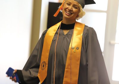 Wendy Wilson of Brandon received an Associate Degree in Nursing from Hinds Community College on May 14. Wilson, 46, said she “always wanted an education. It was finally my turn after the kids were grown.” She is planning to work in a local operating room.