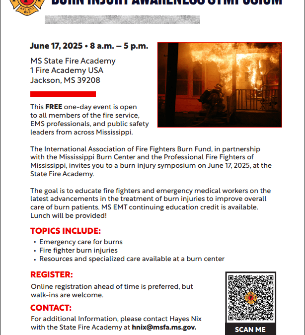 MSFA to Host Burn Injury Awareness Symposium