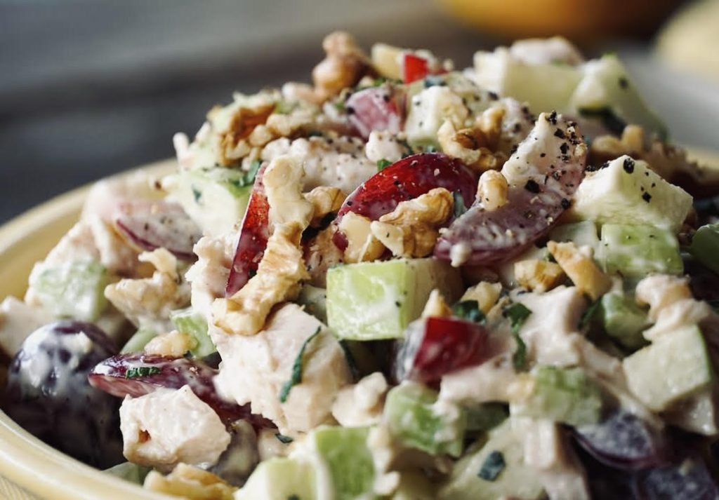 Waldorf's Famous Fruity Chicken Salad is the perfect no-cook dinner. 