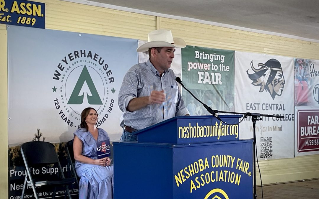 Gipson doubles down on bid for Mississippi Governor, literally throwing his hat in the ring at Neshoba