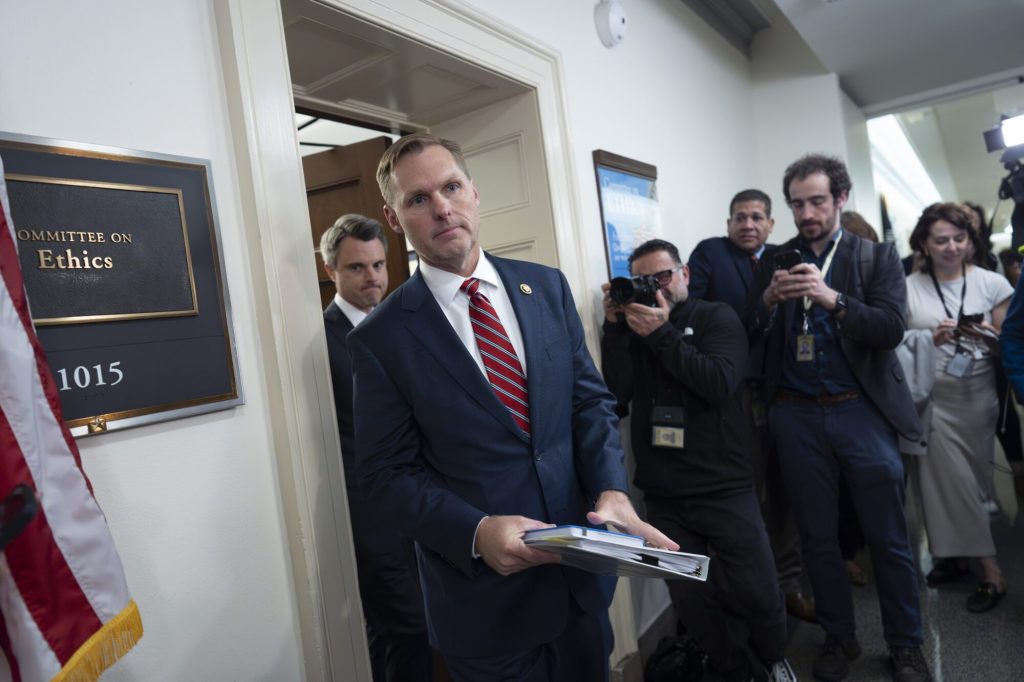 House Ethics Committee Chairman Michael Guest, R-Miss., Wednesday, Nov. 20, 2024. (AP Photo/J. Scott Applewhite)