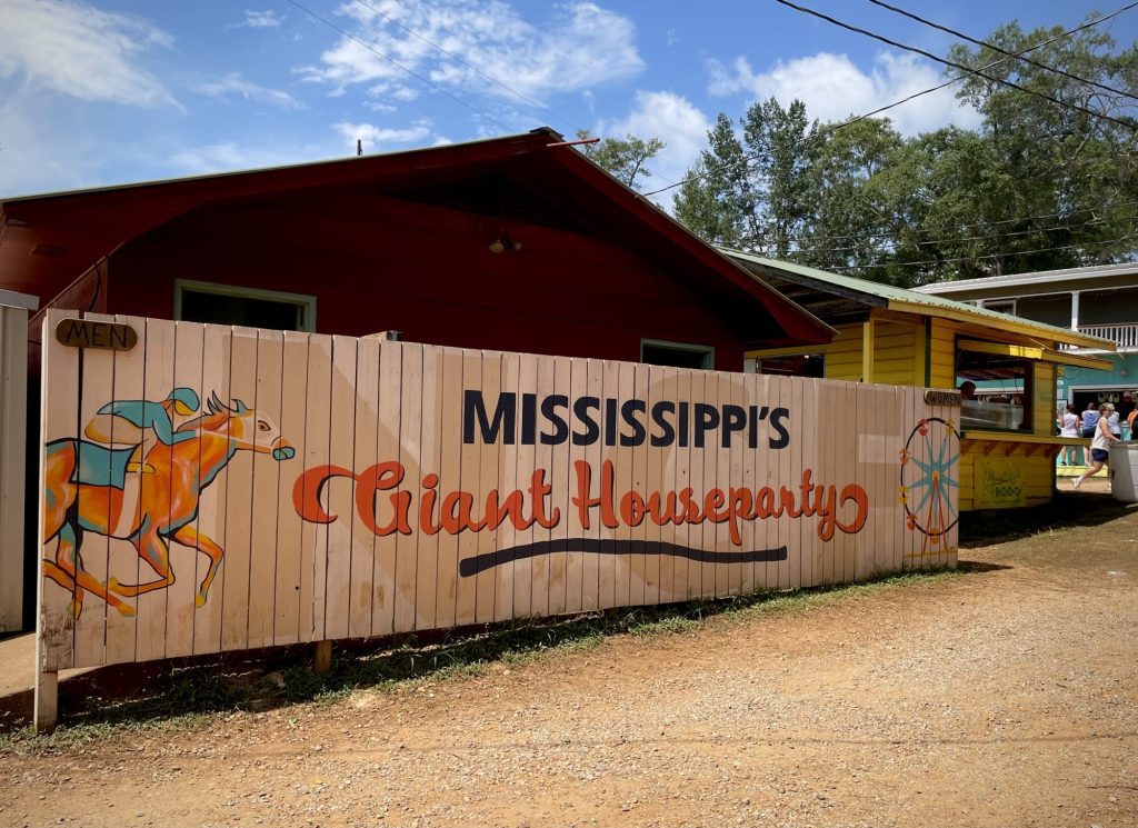 Sign at the 2025 Neshoba County Fair (Photo by Frank Corder)