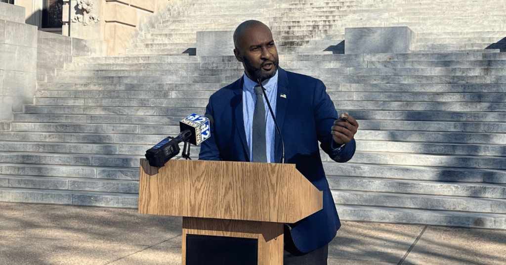 Shuwaski Young announces run for Secretary of State in January 2023 in the Democratic Primary. (Photo by Magnolia Tribune)