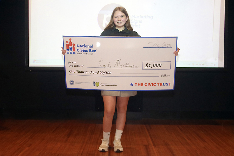 Mississippi Economic Council and Propel Education Forum Announce State Champion for National Civics Bee®