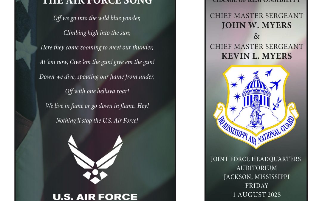 Myers to Myers: Mississippi Air National Guard Passes Baton in Senior Enlisted Leadership