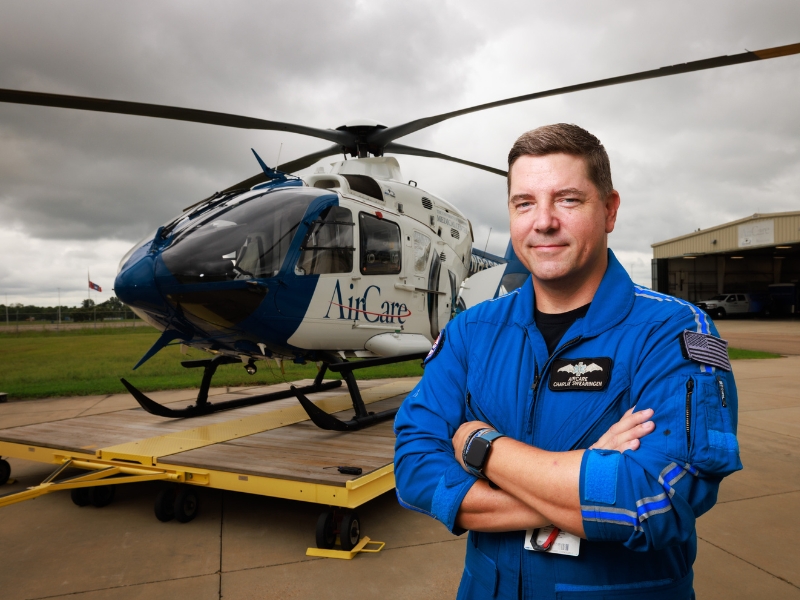 AirCare flight paramedic Charlie Swearingen honored with international award