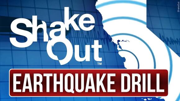 ‘Great ShakeOut’ Earthquake Drill Scheduled for Thursday, October 16th