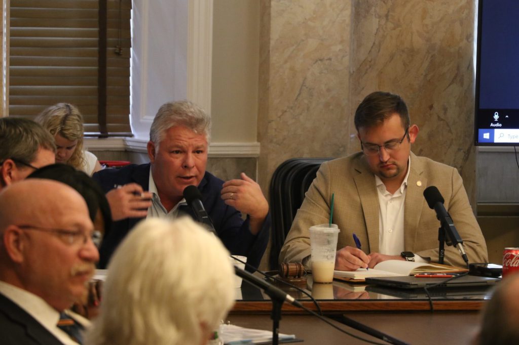 State Rep. Rob Roberson addresses the House Education Freedom Select Committee (Photo by Jeremy Pittari, Magnolia Tribune)