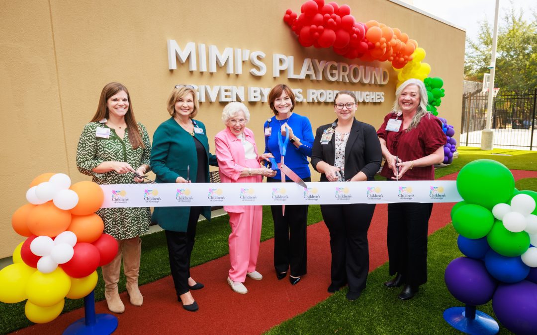 Superheroes drop in for opening of Mimi’s Playground at Children’s of Mississippi