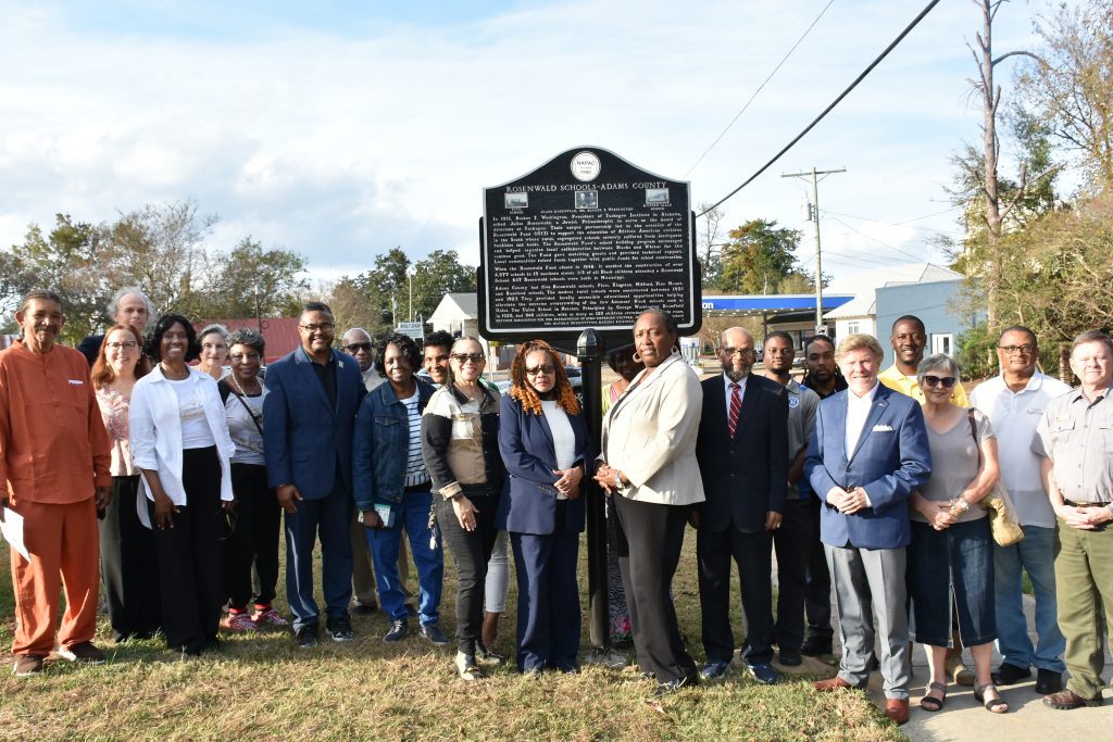 Natchez celebrates unveiling of marker honoring Julius Rosenwald Schools in Adams County. (Photo credit: Albert L. Jones)