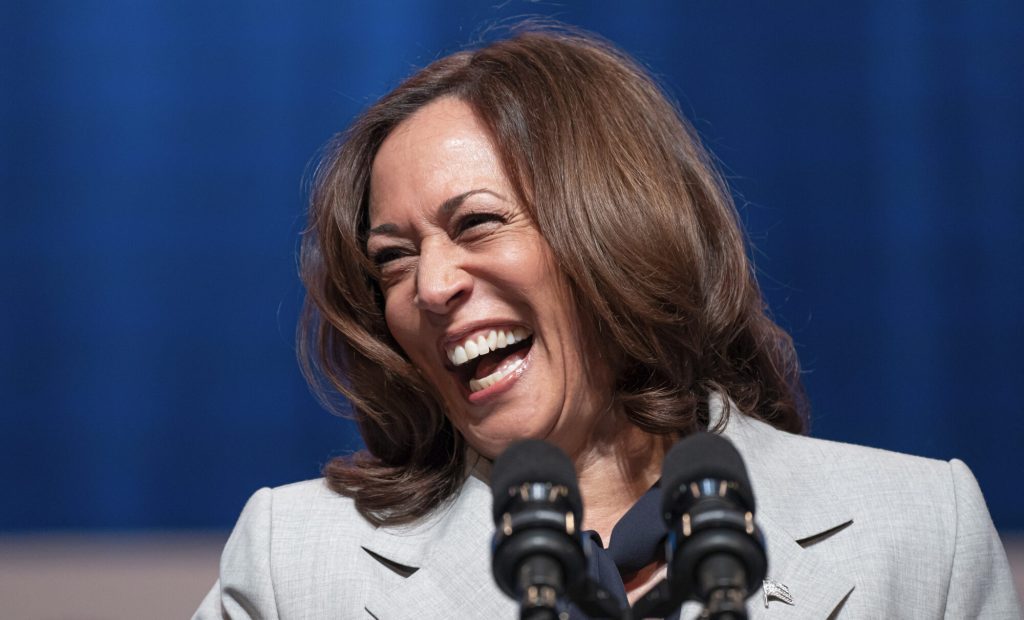 Vice President Kamala Harris speaks on reproductive freedom at Howard University on Tuesday, April 25, 2023, in Washington. (AP Photo/Nathan Howard)