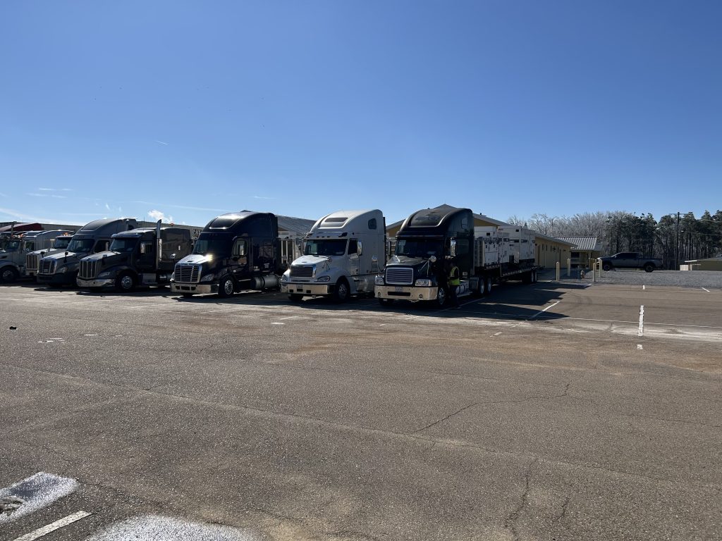 In coordination with the Mississippi Emergency Management Agency (MEMA) and theFederal Emergency Management Agency (FEMA), generators are staged at Camp McCain
Training Center in Grenada, Mississippi, ready for distribution to storm-impacted areas in
support of ongoing emergency response operations. (U.S. Army National Guard photo by
Sgt. 1 Class Shane Hamann)