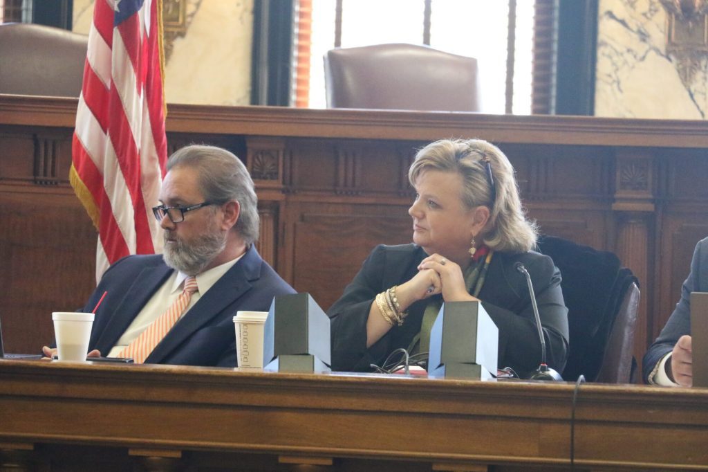 From Left, State Senators Scott Delano (R) and Nicole Boyd (R). (Photo by Jeremy Pittari | Magnolia Tribune)