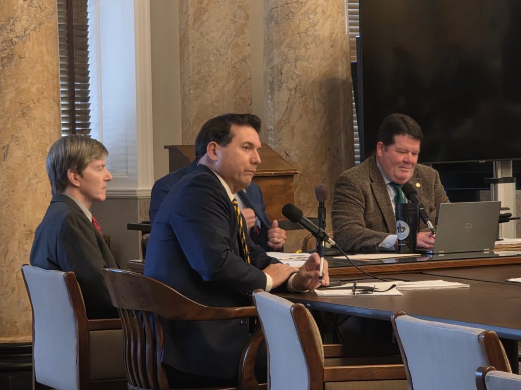 Rep. Lee. Yancey describes HB 1152 to the House's Public Health and Human Services Committee during Thursday's meeting. The bill would allow a patient dealing with a condition not already on the state's approved medical cannabis list to petition the Mississippi Department of Health to allow them to try it. Photo by Jeremy Pittari | Magnolia Tribune.