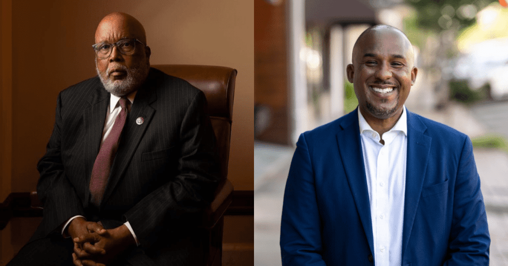 Congressman Bennie Thompson and Scott Colom (Photos from Facebook pages)