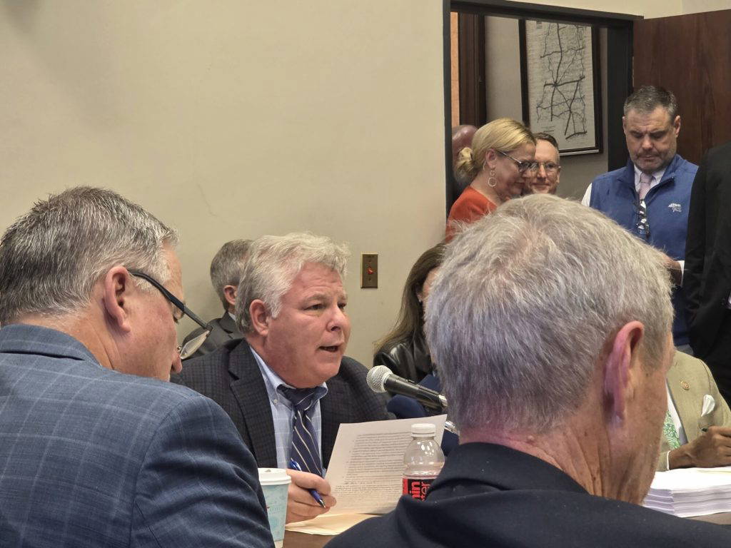 House Education Committee Chair Rob Roberson (R) discusses the changes HB 1126 intends to make to the state's education and retirement systems. Photo by Jeremy Pittari | Magnolia Tribune